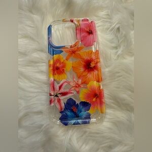 iphone 16 pro Floral Clear Phone Case